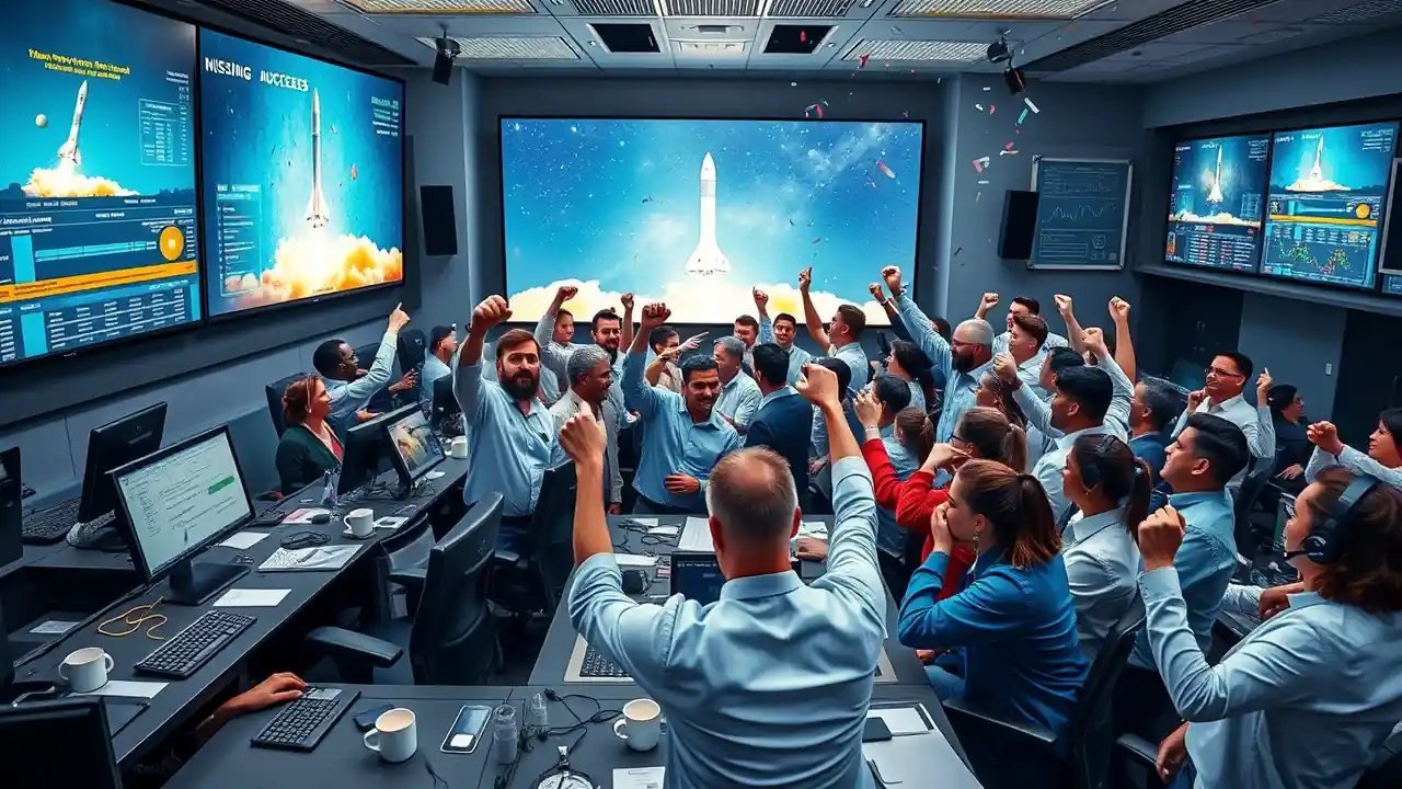 Space-themed illustration for Space Entrepreneurship