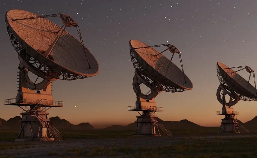 Space exploration cinematic imagery